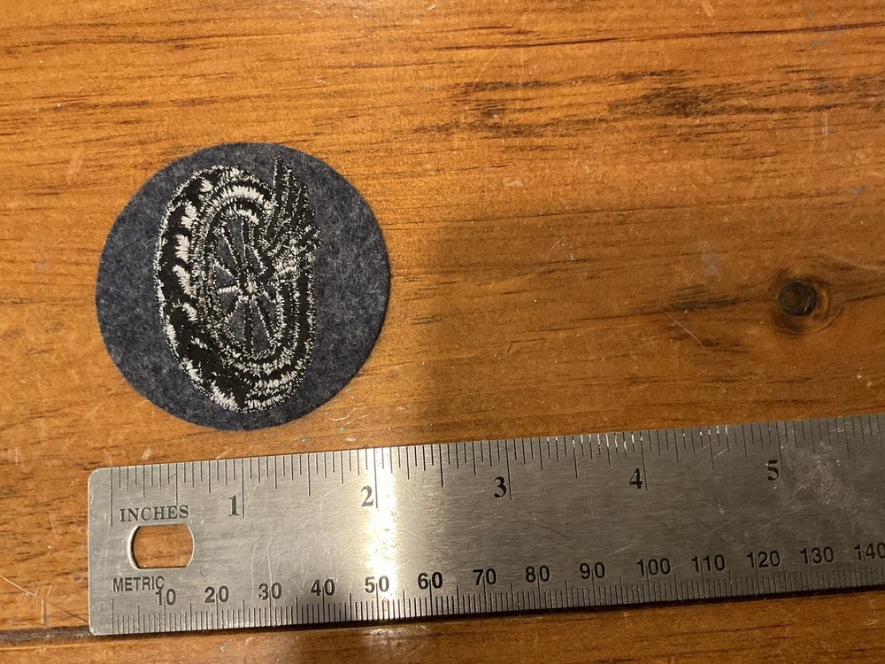 ORIGINAL WWII GERMAN AIR FORCE PATCH WINGED WHEEL