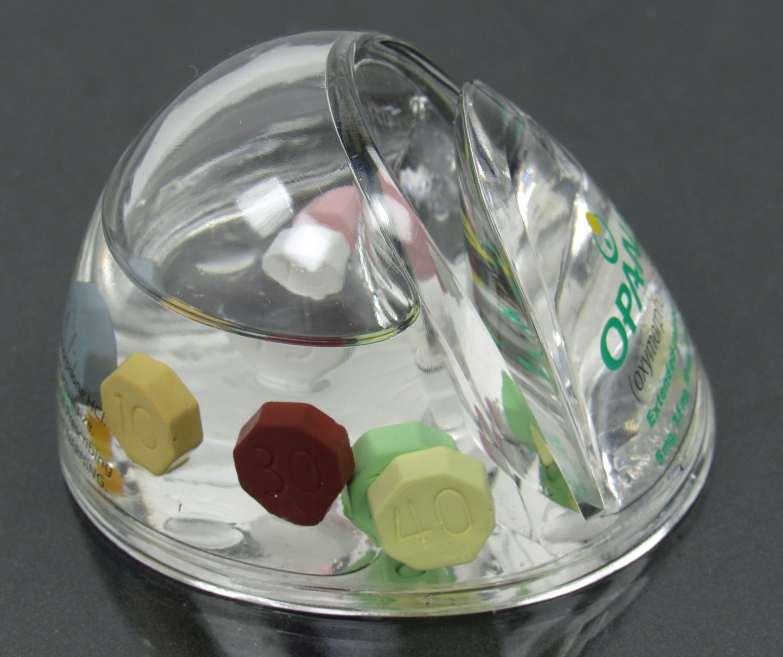 OPANA Lot Clock Pens Magnets Floating Pills Note Holder Drug Rep Pharmaceutical