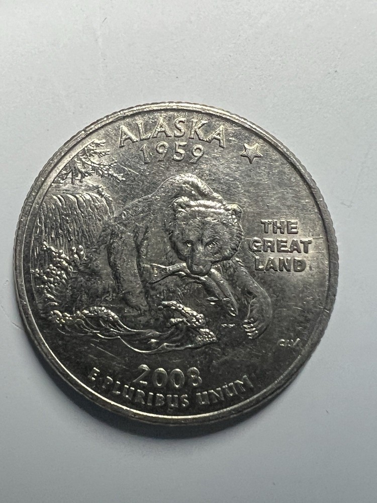 2008 P Quarter Error, Die Chip On Claw