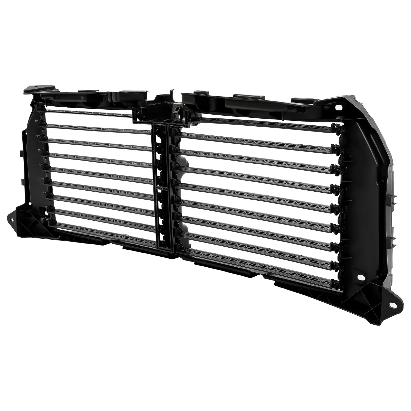 For Ford F-150 2015-2017 Front Upper Radiator Grille Air Shutter Assembly Black