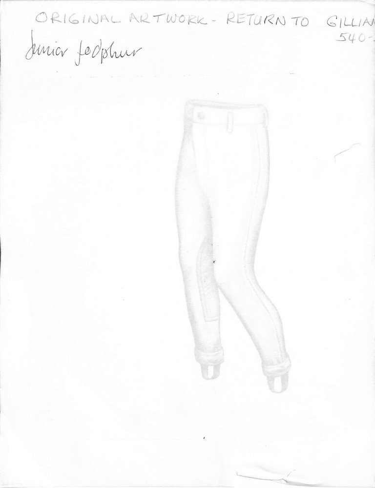 Junior Jodphur Graphite Drawing