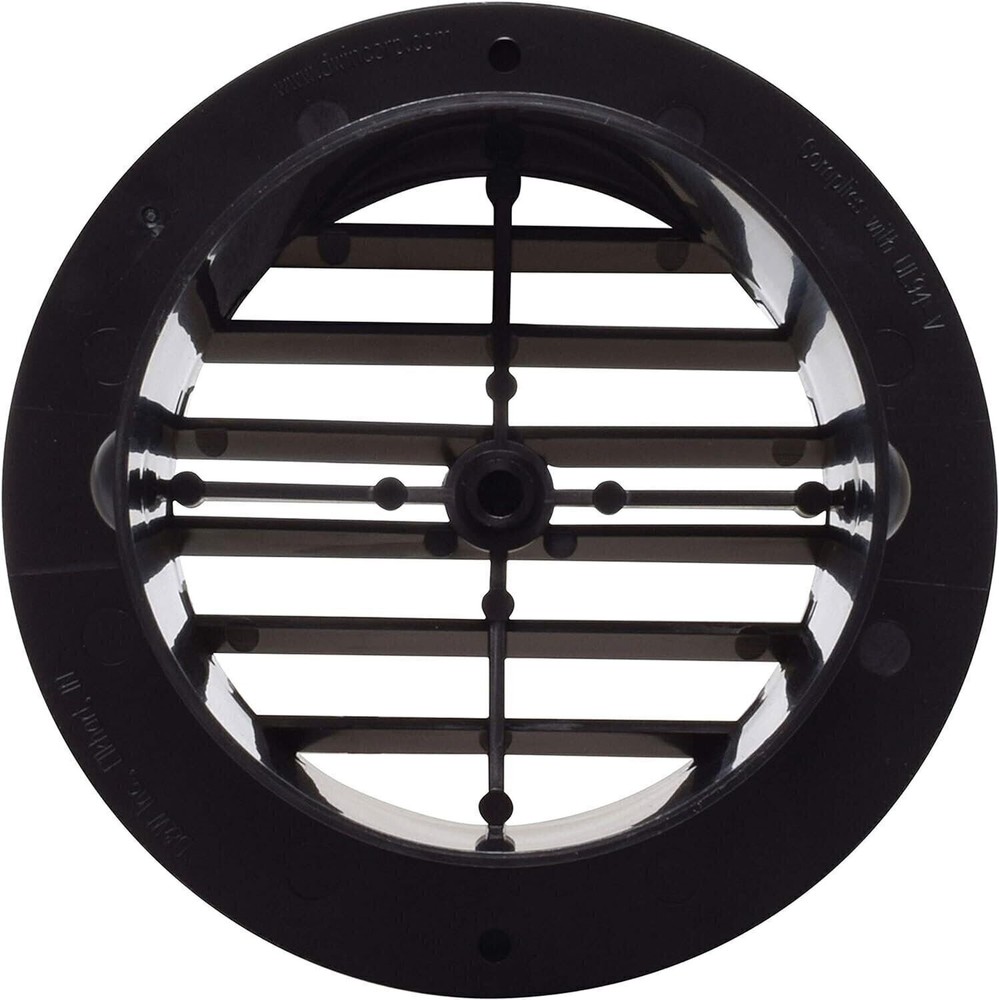 VALTERRA A/C Register Non-Damp, 4", Black