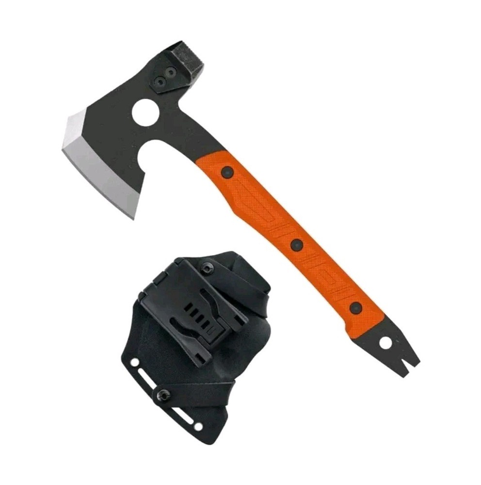 Multi Tool Camp Hatchet, Utility Survival Tool, Axe, Hammer, Crow Bar