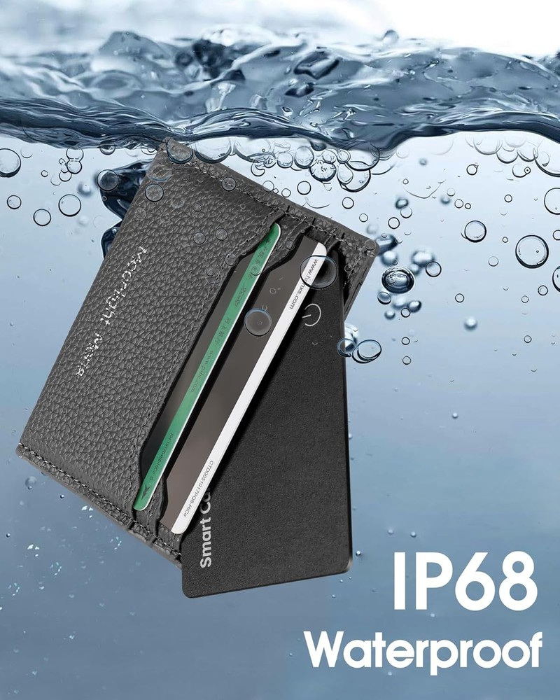 Wallet Tracker Card for Android Rechargeable Smart GPS Finder Thin IP68 Waterpro