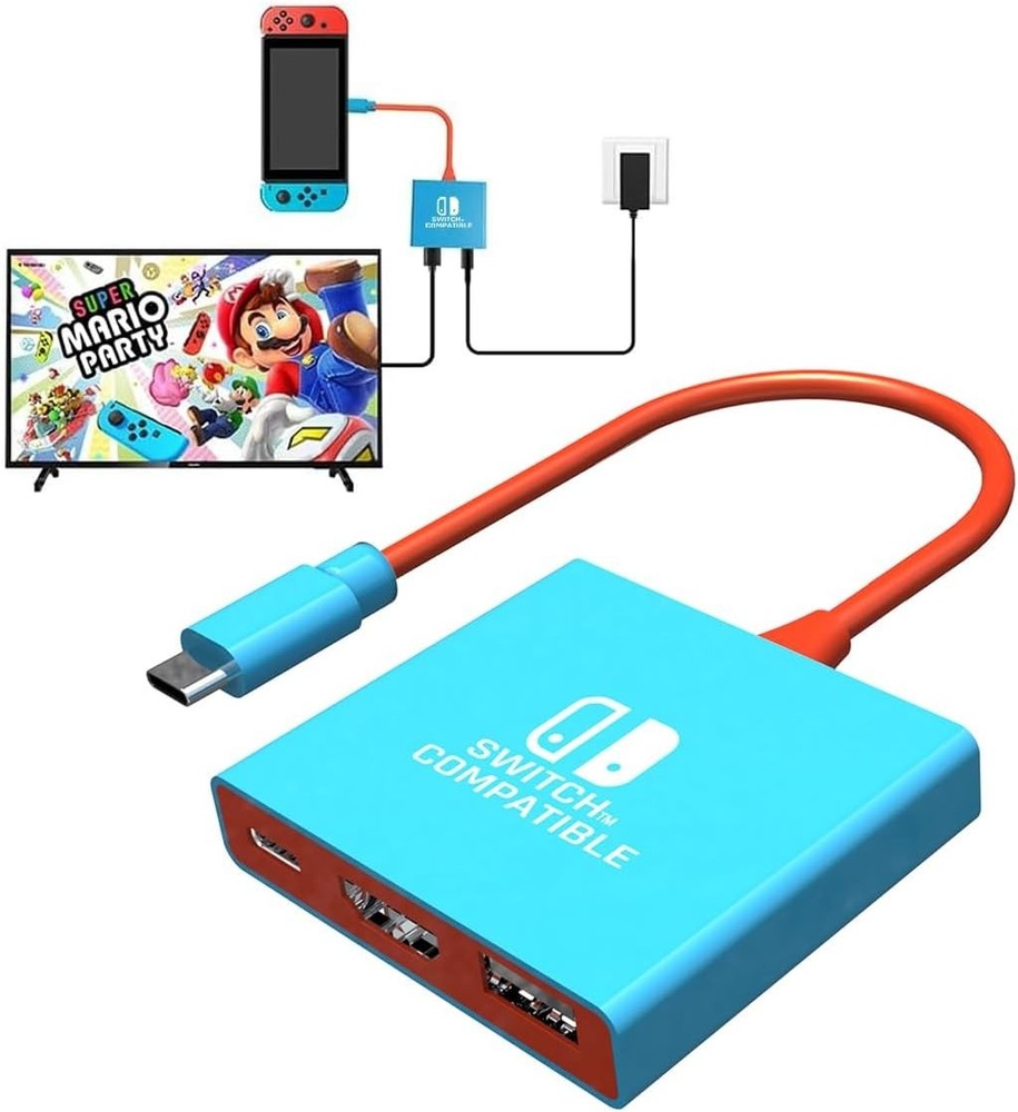 Switch Dock Switch Docking Station for Nintendo, Portable Switch1 TV Adapter ...