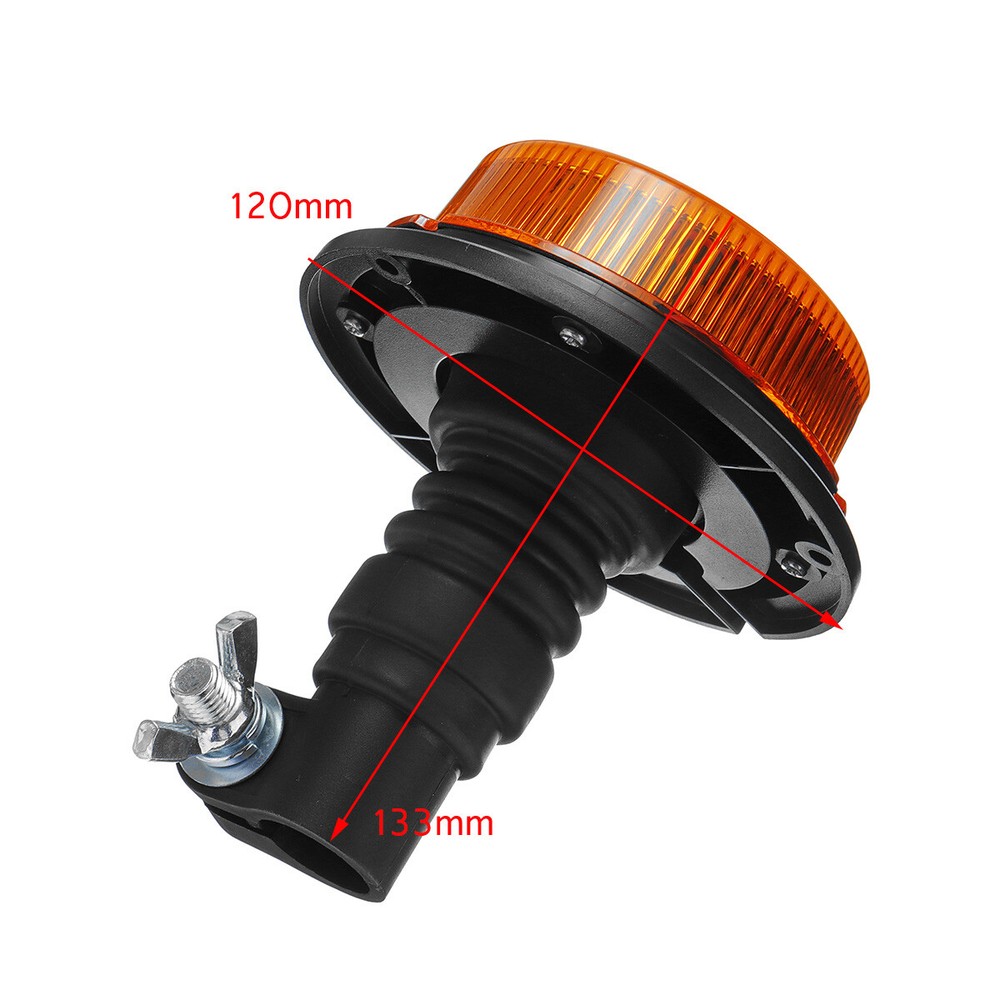 Amber 18LED Strobe Light Rooftop Flash Beacon Emergency Warning Lamp 12V-24V