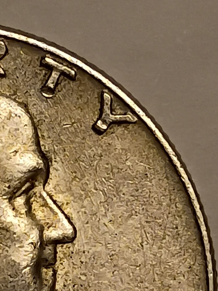 1963 Franklin Half Reverse/Front Align Error, 11.25g .9 Silver