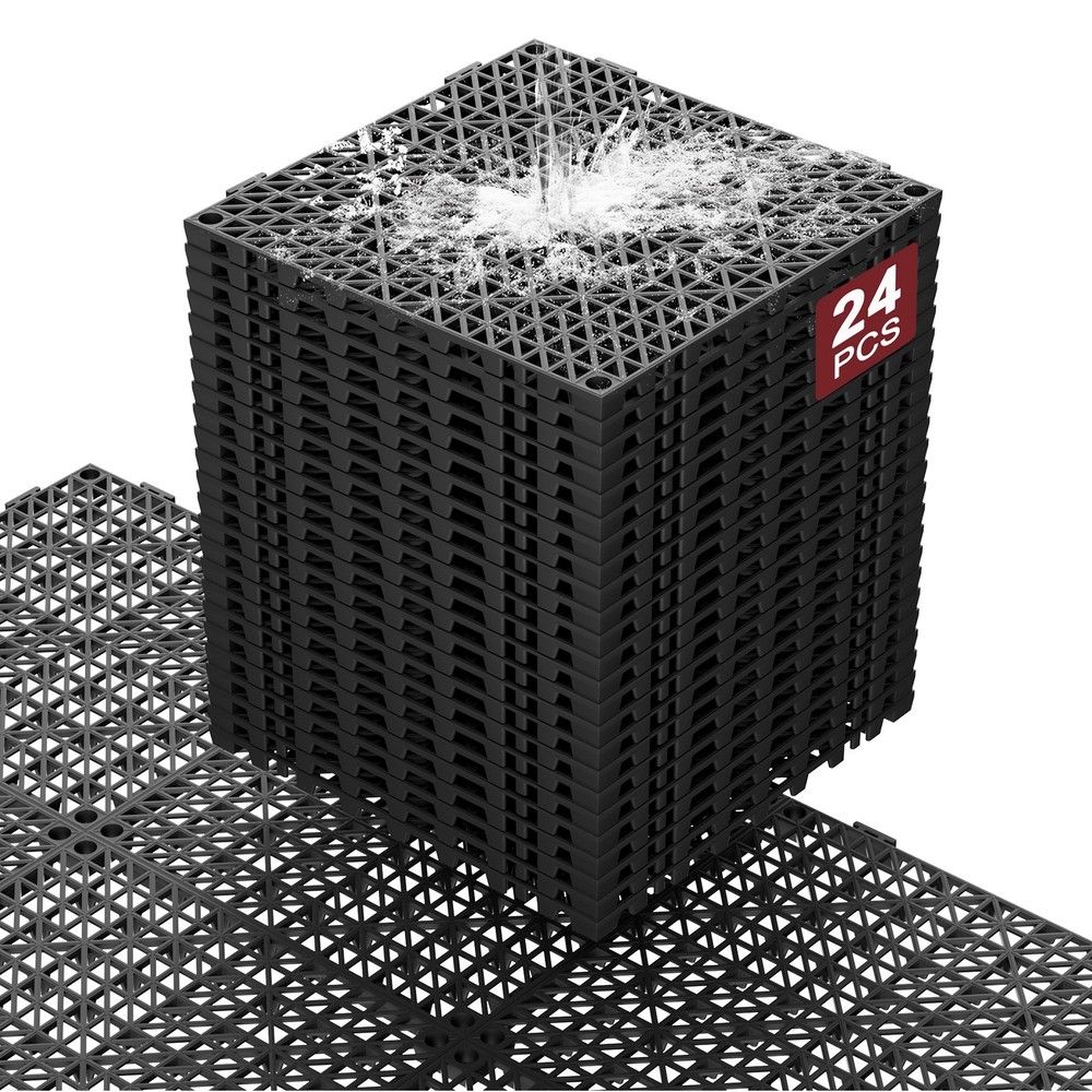 Splicing Drainage Tiles - 12"x12" Interlocking in 24/36/50 Sets