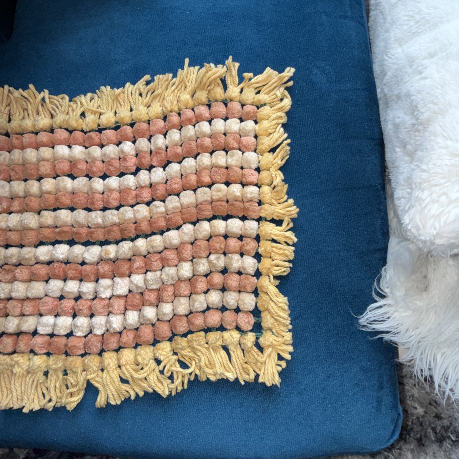 Victorian era American Country Flag Folk Art Embroidery Rare Item. 27” X 16”