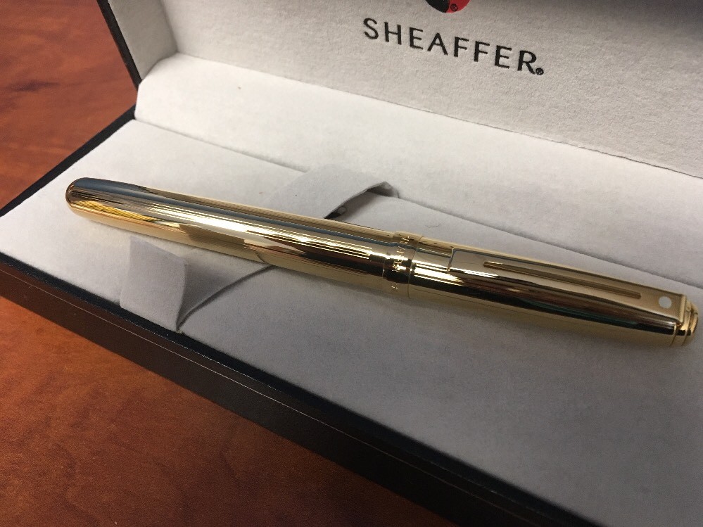 Sheaffer Prelude 22K Gold Plate “M” Nib Fountain Pen