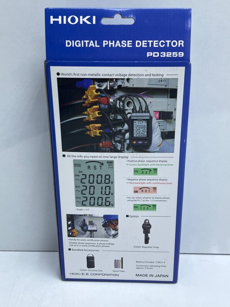 HIOKI PD3259 DIGITAL PHASE DETECTOR