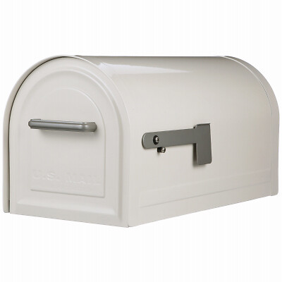 Gibraltar Mailboxes MB981WAM Reliant Large, Locking, Post-Mount Mailbox, White