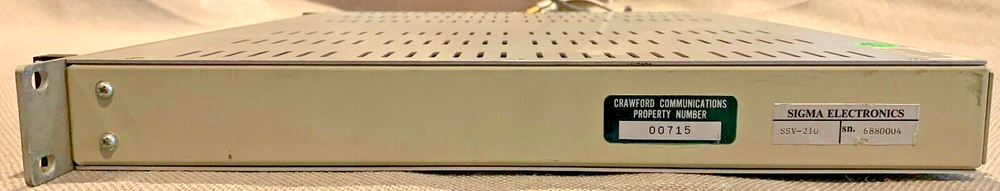 Sigma Electronics SSV-210 - 10 Channel Audio / Video Switcher