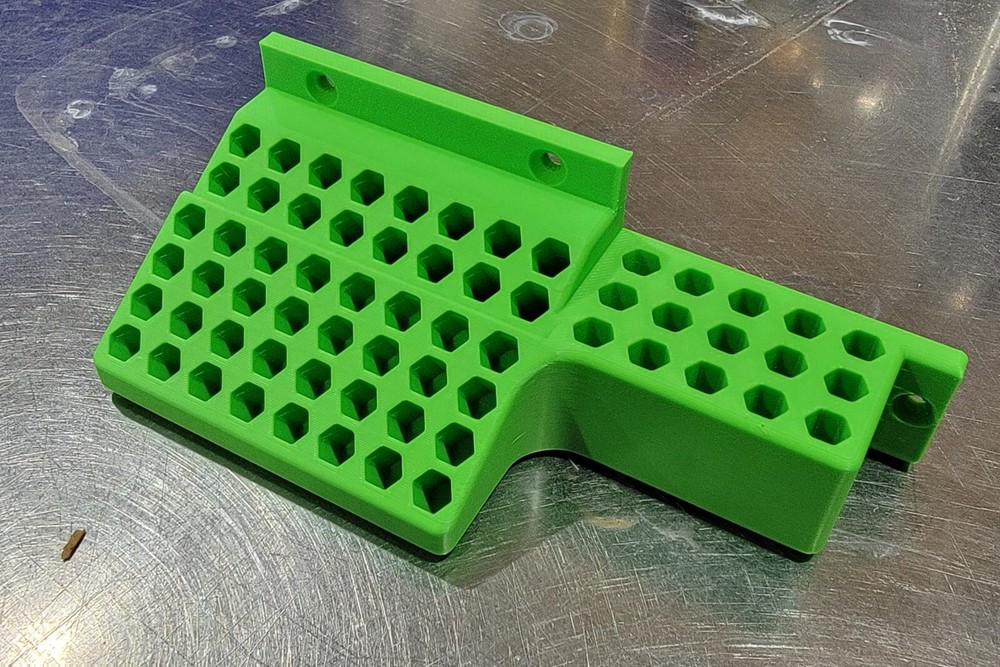 Screwdriver Hex Bit Storage - Wall mountable - Holds 60+ bits!