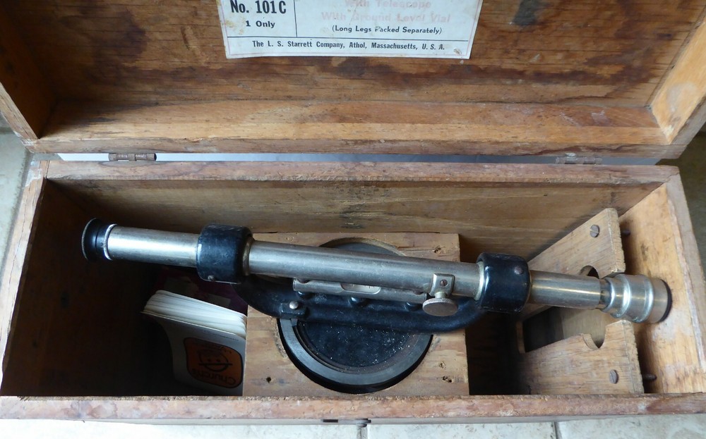Starrett 101C LEVELING INSTRUMENT COMPLETE SET VINTAGE!!