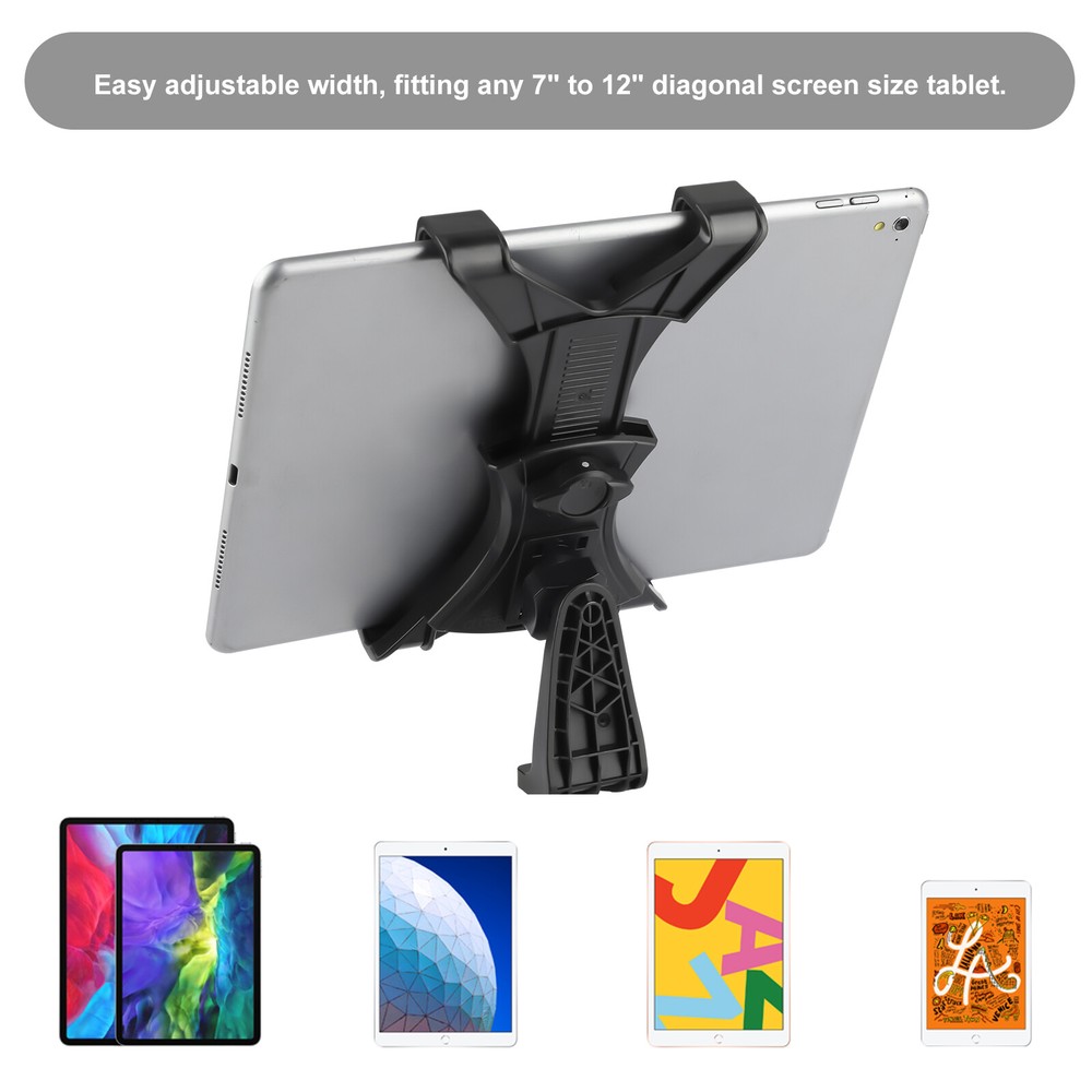 Tripod Mount Holder Bracket 1/4" Thread Adapter For 7"-12" Tablet iPad Universal