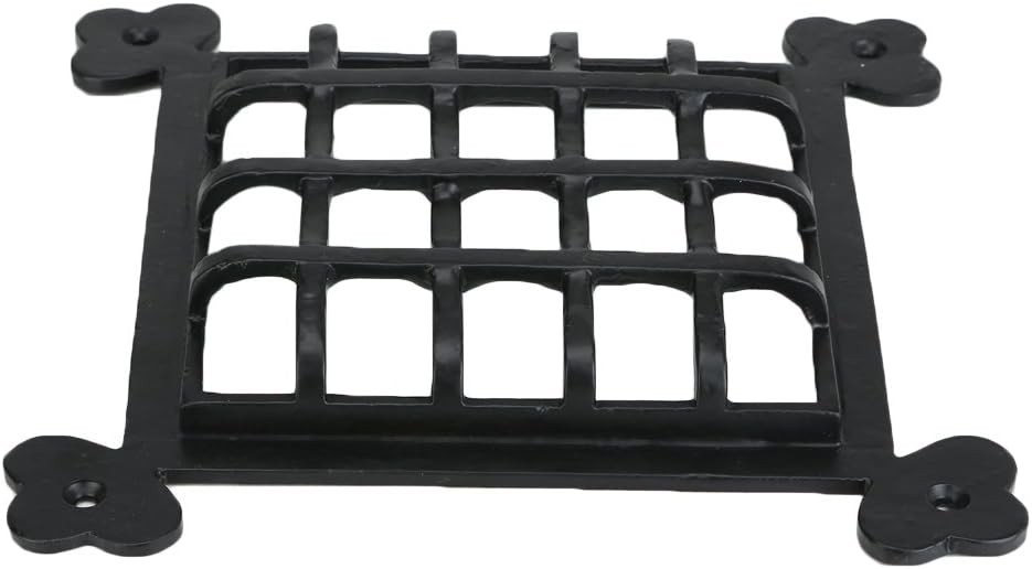 A29 Rectangular Bar Speakeasy Door Grill/Grille with Viewing Large_Black