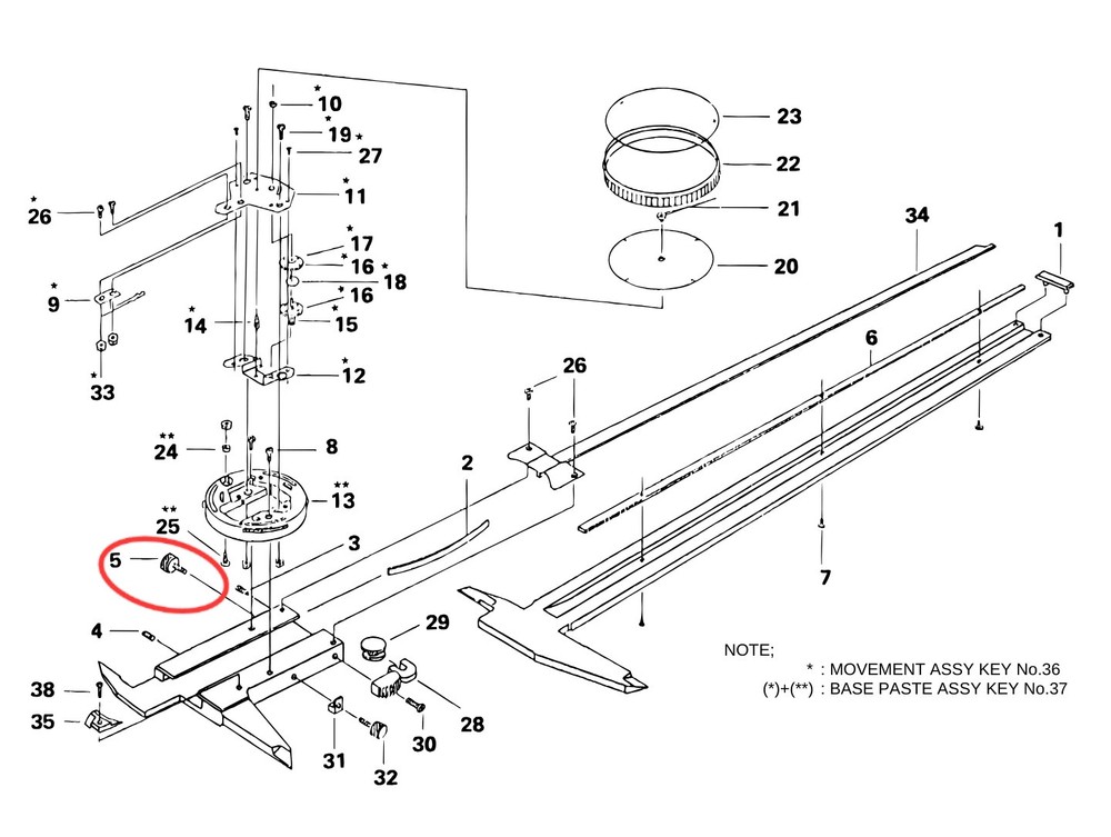 Mitutoyo 130366 CLAMP BEZEL Replacement