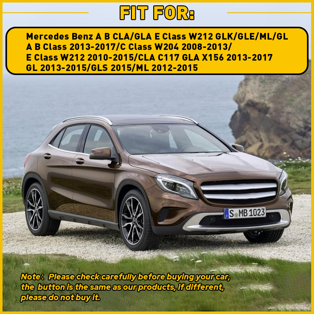 Fit Mercedes Benz C-Class W204 E-Class W212 Window switch Button Cover Trim 12PC