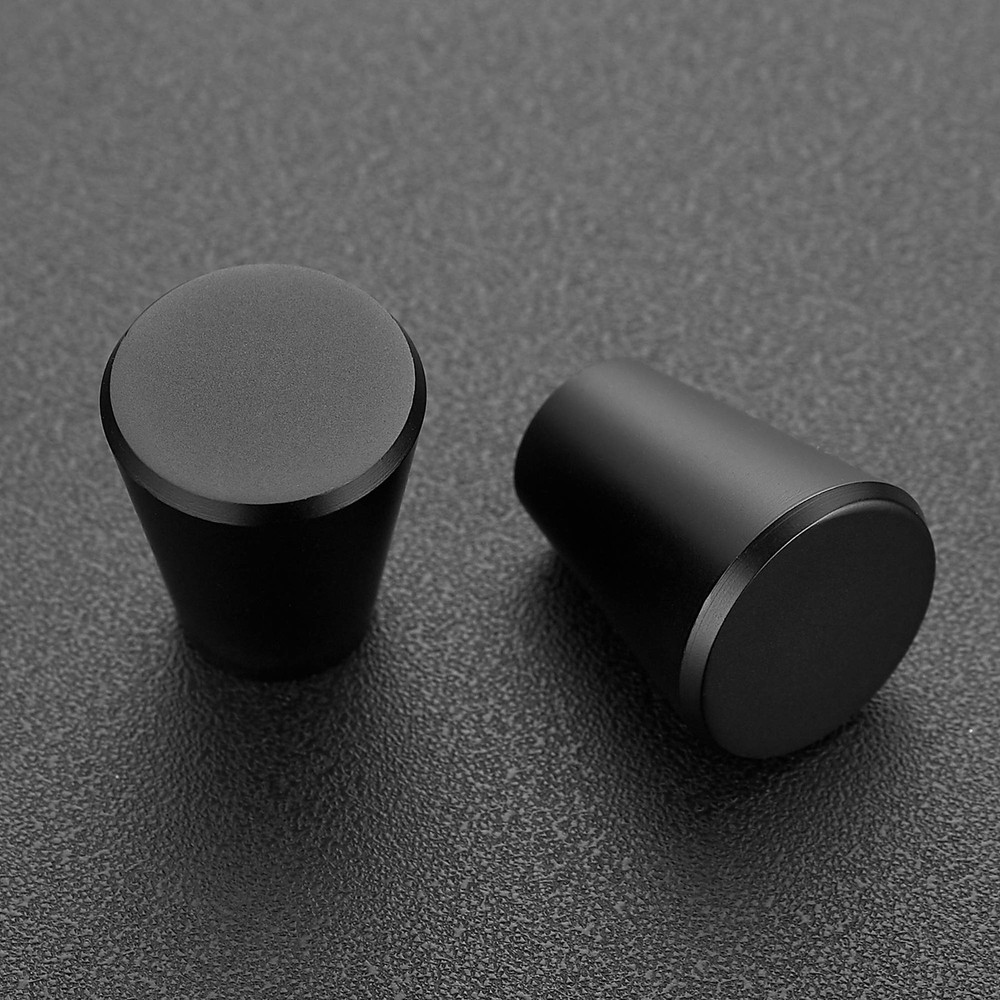 15 Pack 3/4 inch Kitchen Cabinet Knobs and Drawer Pulls - Matte Black Door an...