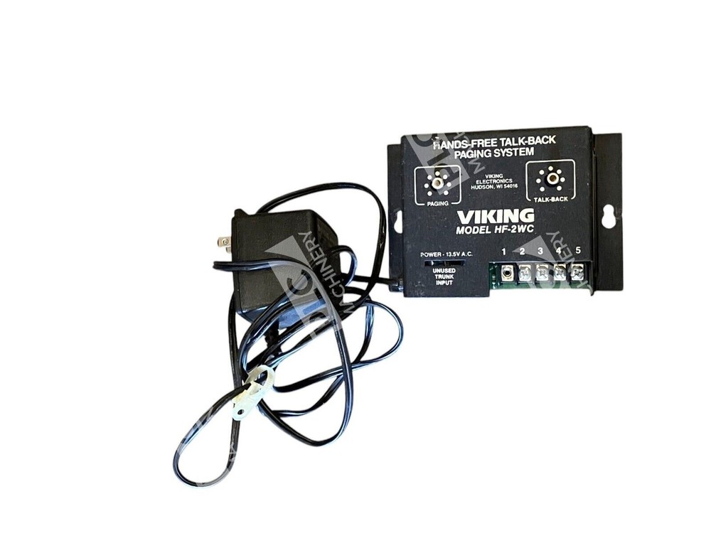 Viking Hands Free Talk Back Paging System Model HF-2WC