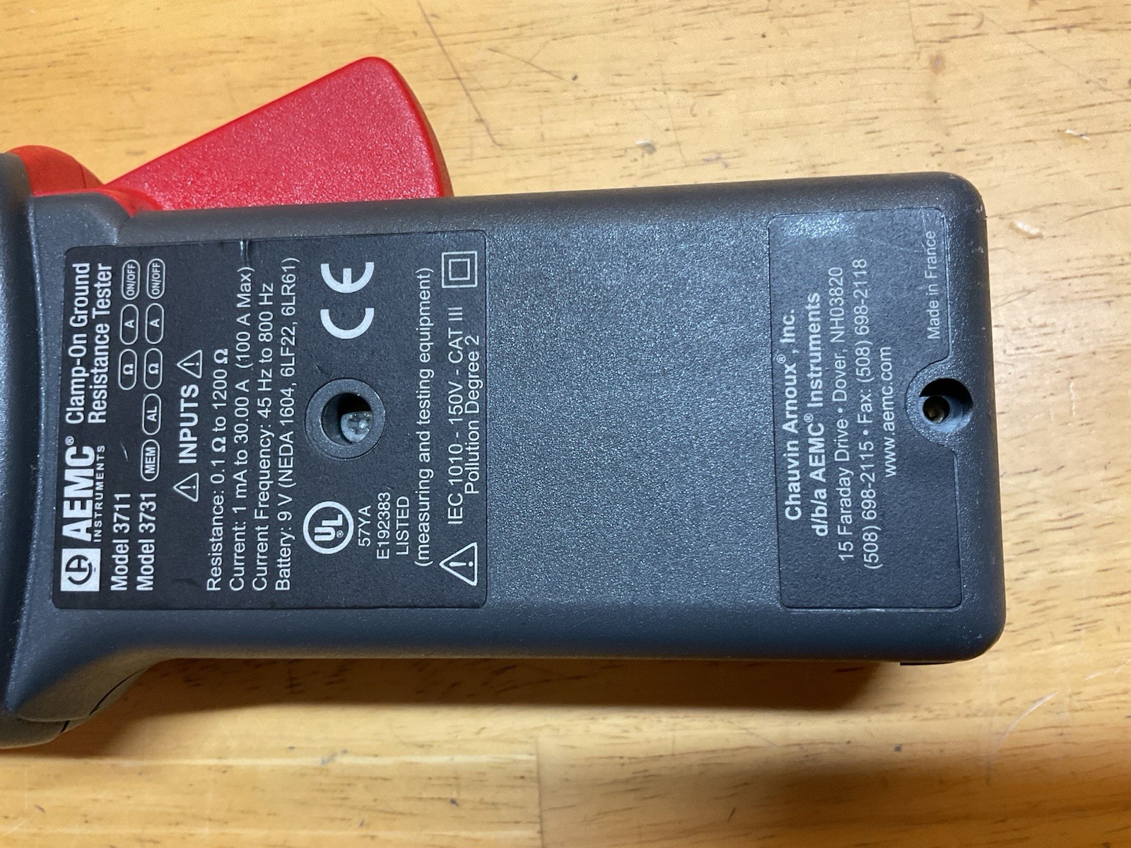 AEMC 3731 Clamp-On Ground Resistance Tester