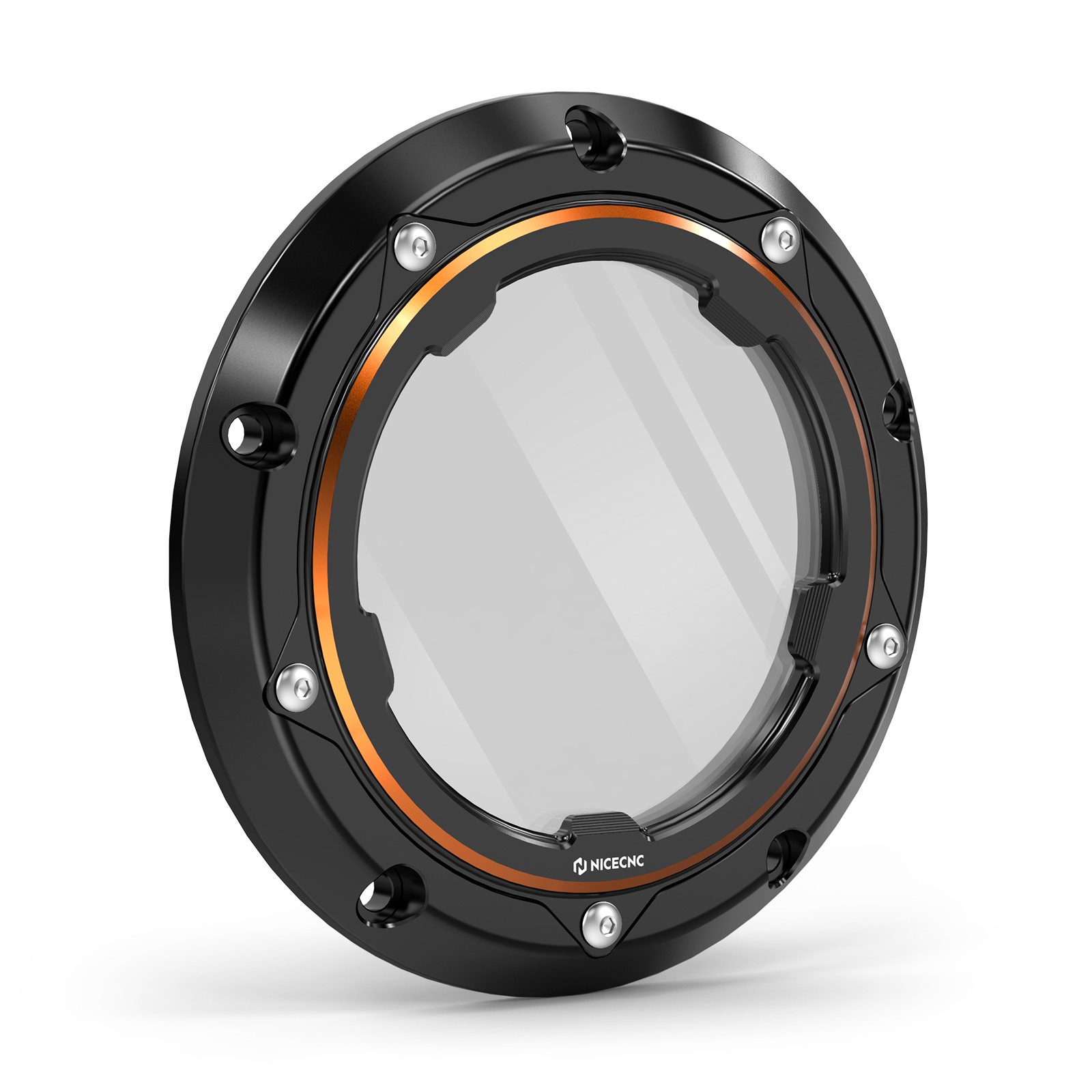 1x Clear Clutch Cover Derby Pretector For Harley Dyna Switchback FLD 2012-2013