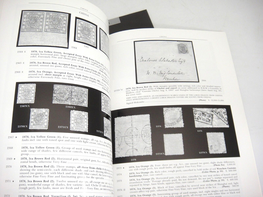 Siegel Stamp Auction Catalog 2000 w Prices Realized Hall Foreign Classics Covers