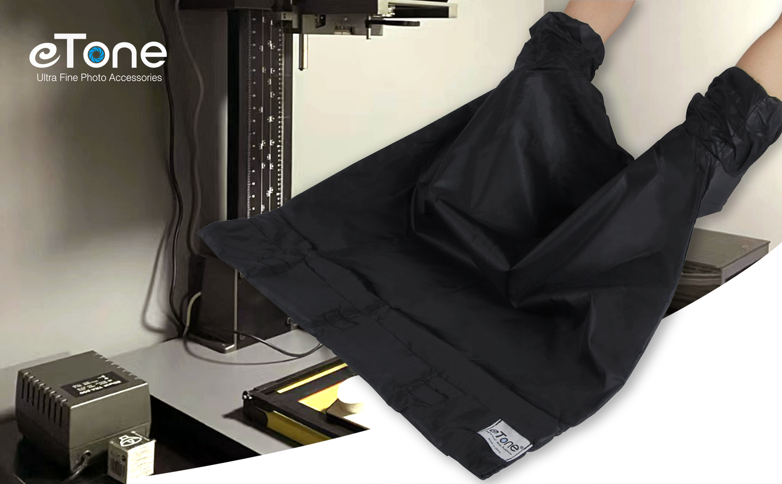 Outdoor Film Changing Developing Darkroom Zipper Bag Double Layer Load 56x58cm