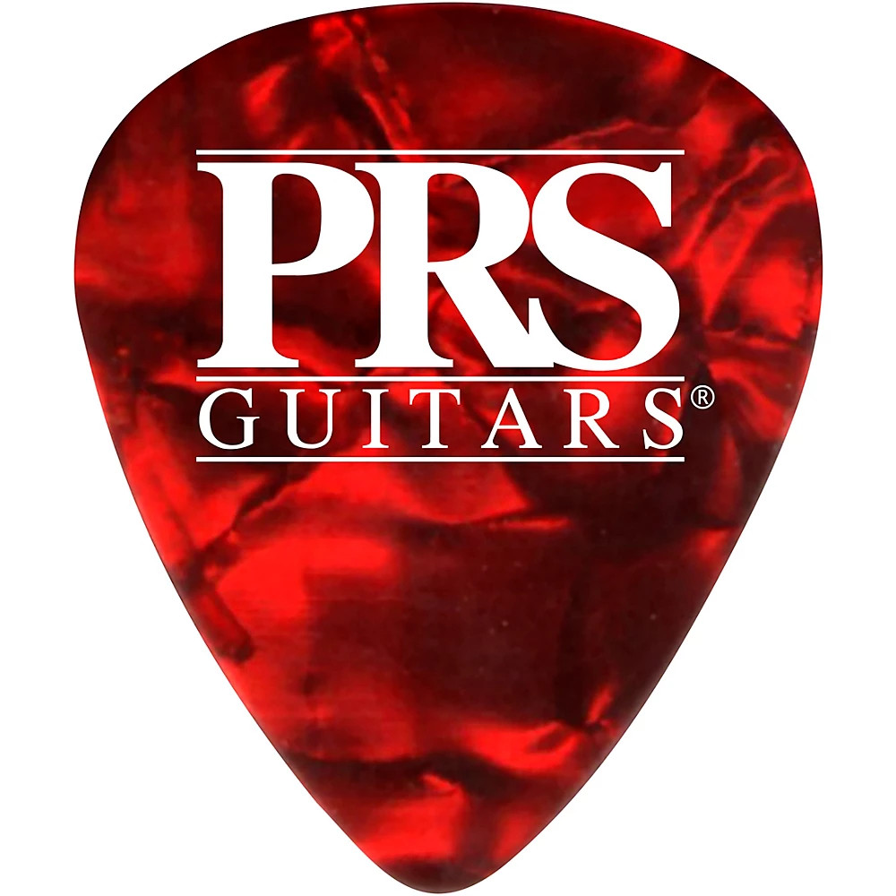 PRS Red Tortoise Celluloid Guitar Picks Heavy 72 Pack