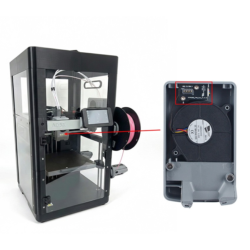 Hotend Cooling Fan Adapter Board for Flashforge AD5X Extruder 3D Printer