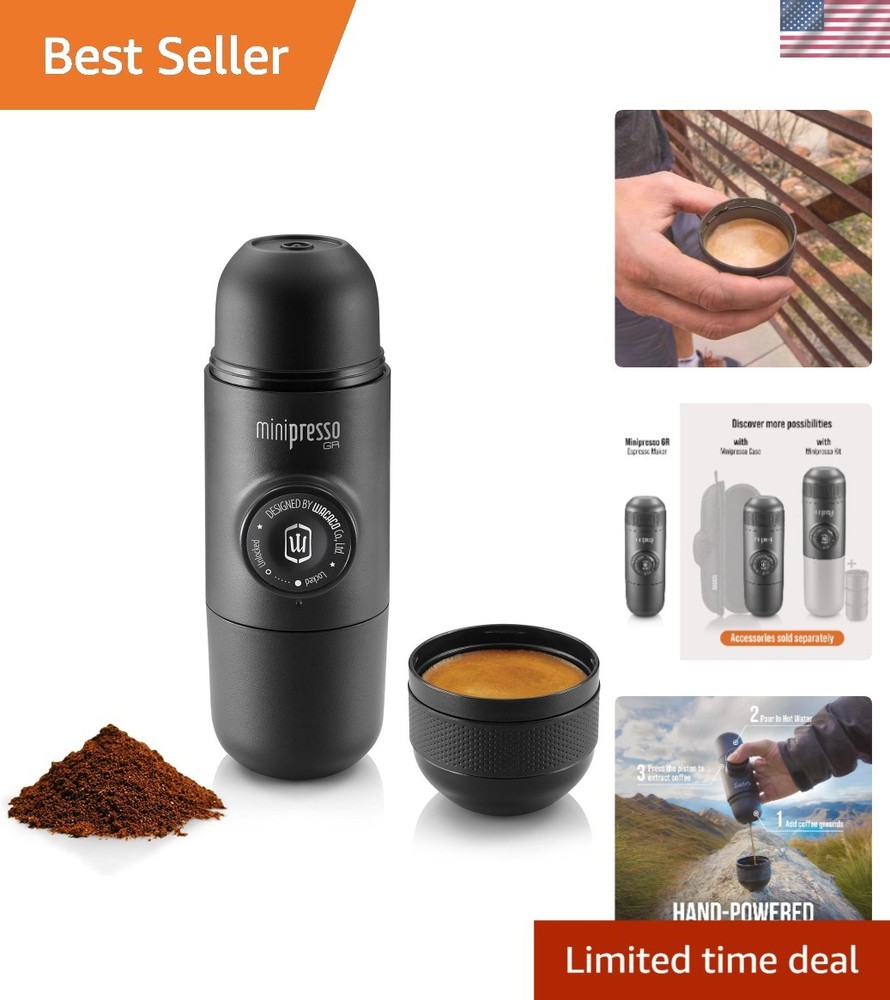 Versatile Minipresso GR Espresso Machine – Compatible with Ground Coffee