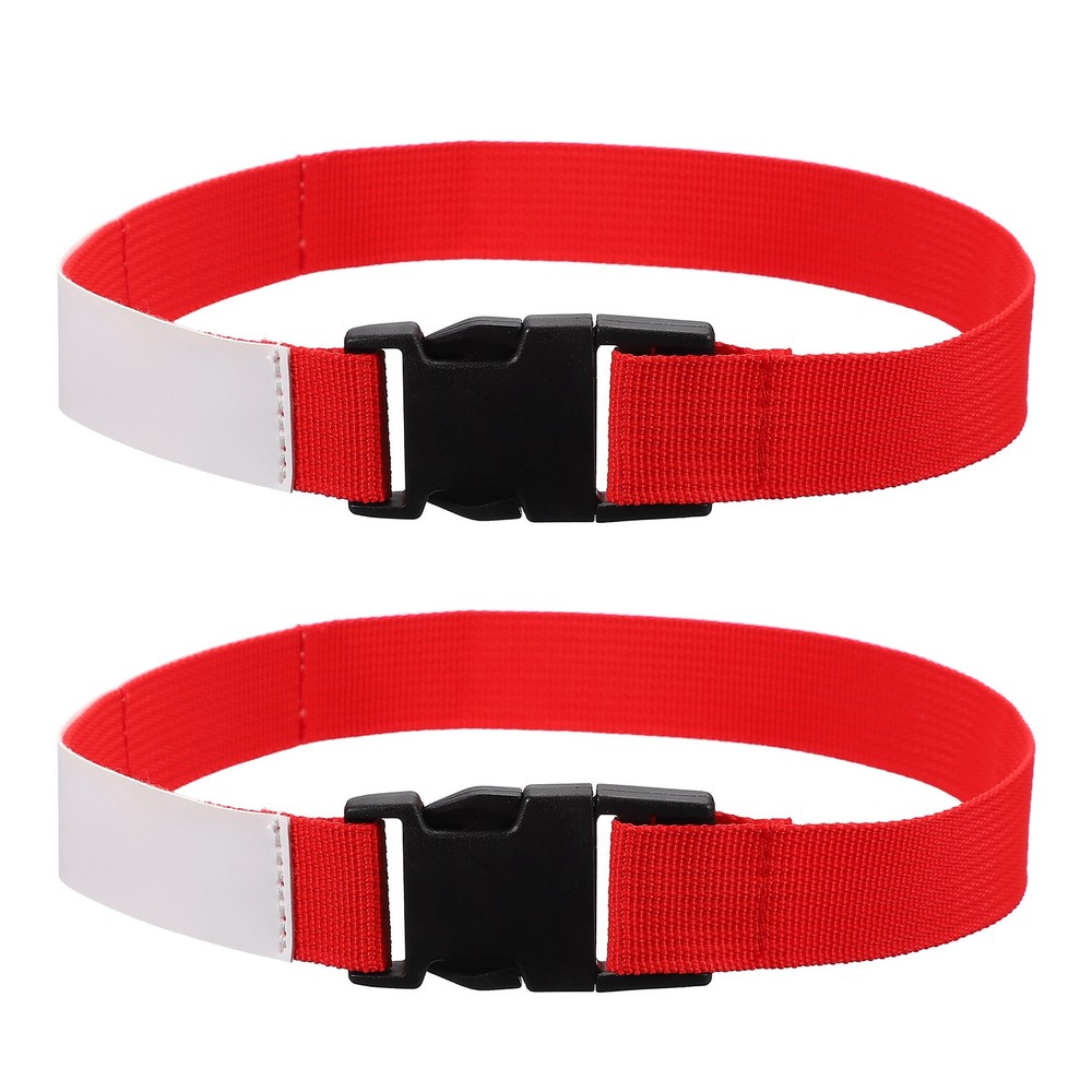 2 Pcs Multipurpose Laundry Strap with Buckle, Red