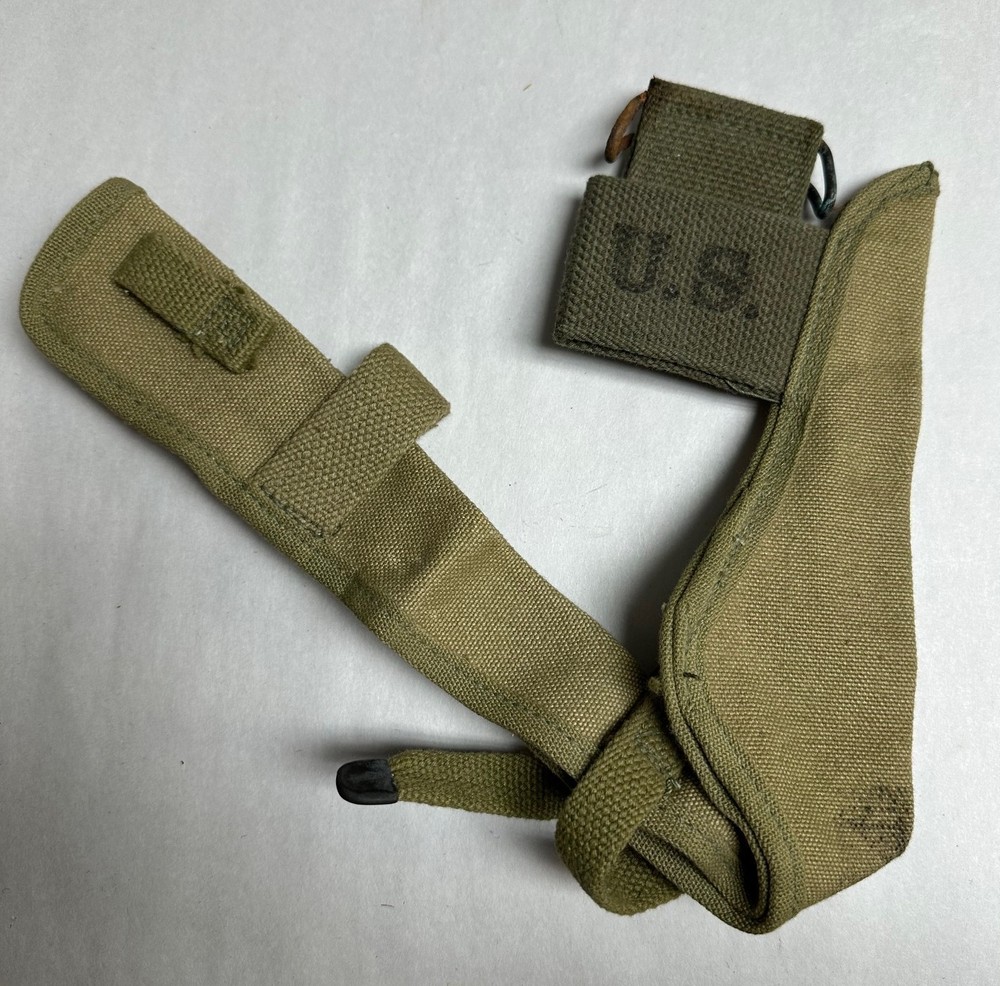 US GI WWII 1944 DATED KHAKI PICK COVER.