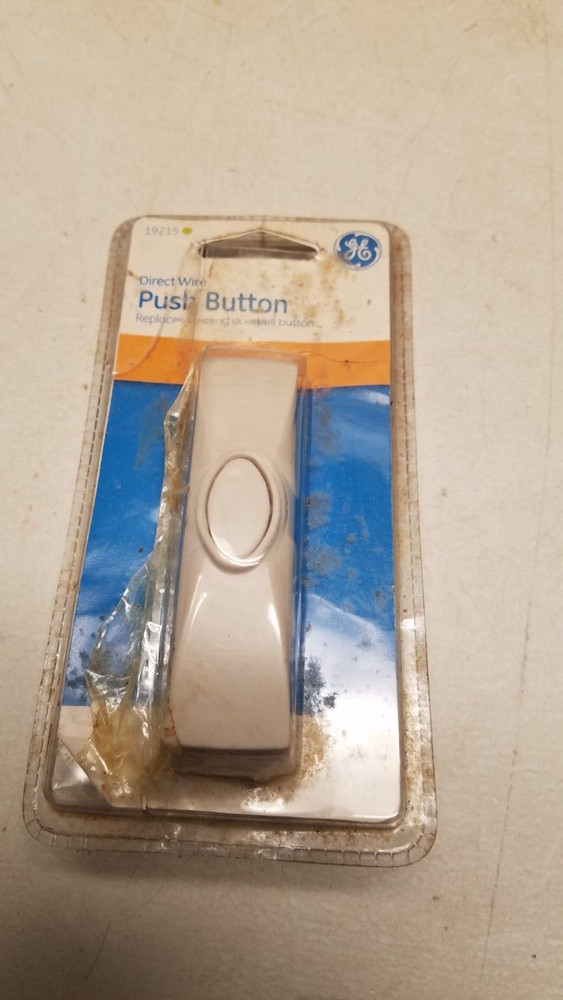 GE Direct Wire Push Button Doorbell Button (V)