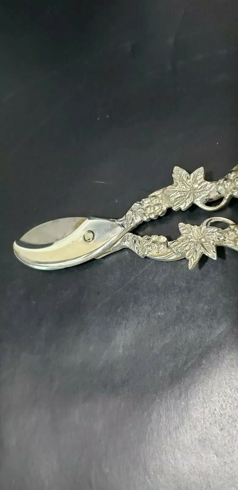 Antique 830 Silver Grape Shears Scissors, 73.4 Gram