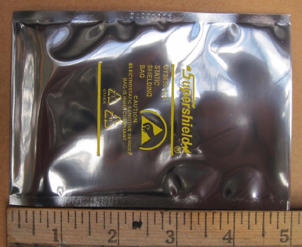 100 3x5" Open-Top Dou Yee Static Shield Bags