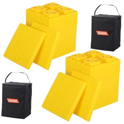 24 Pack RV Leveling Blocks, Stackable Jack Blocks, Interlocking 24 PACK