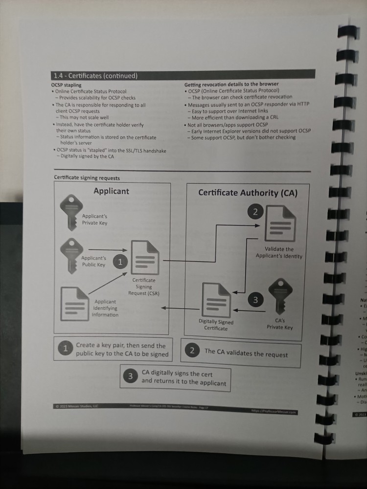 CompTIA Security+ Professor Messer SY0-701 Course Notes