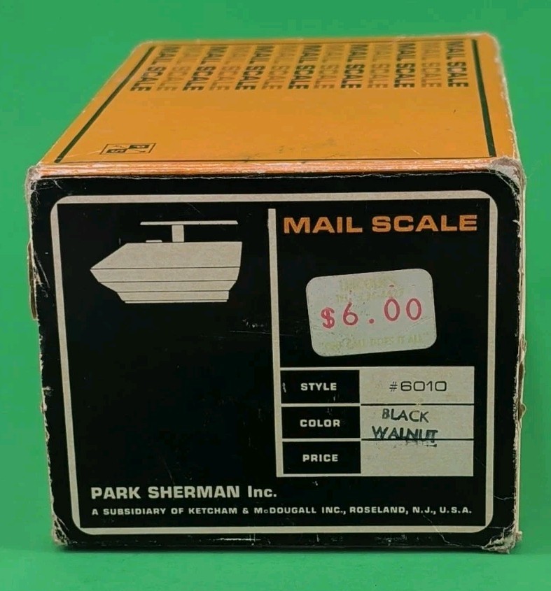 Vintage Park Sherman Postal Scale USA Mail Post Office Postage Scale