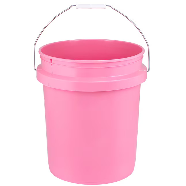 Project Source Pink 5-gallon Plastic General bucket