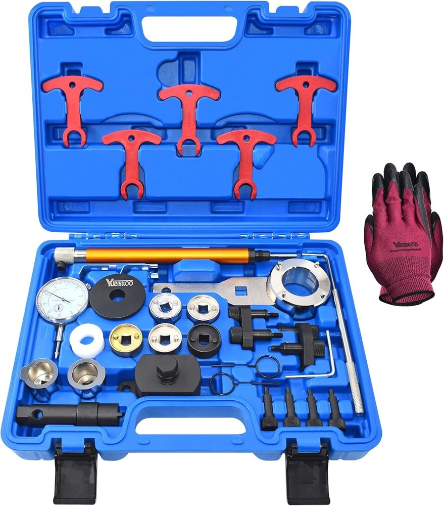 Camshaft Crankshaft Engine Timing Tool Kit, 31PCS Set Compatible with