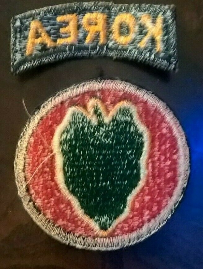 24th infantry div patch with korea tab
