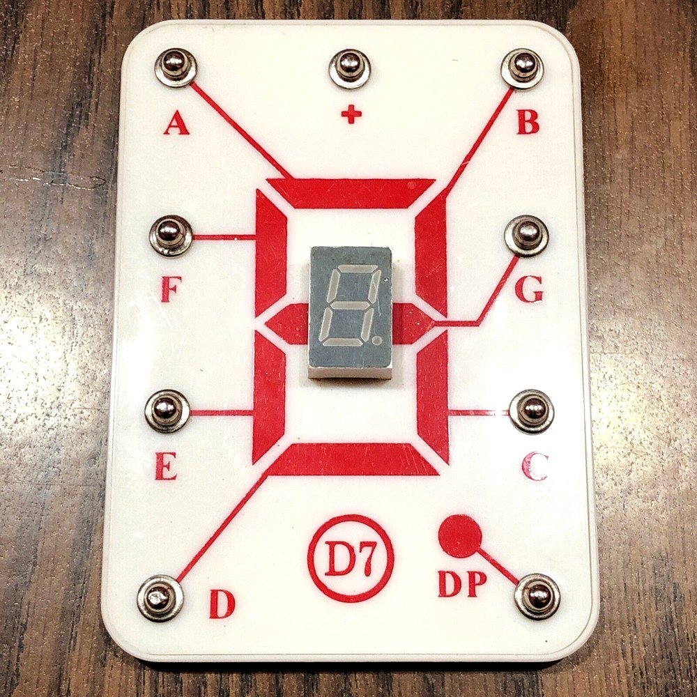 Elenco Snap Circuits D7 Replacement Part Connector 7-Segment LED Display STEM