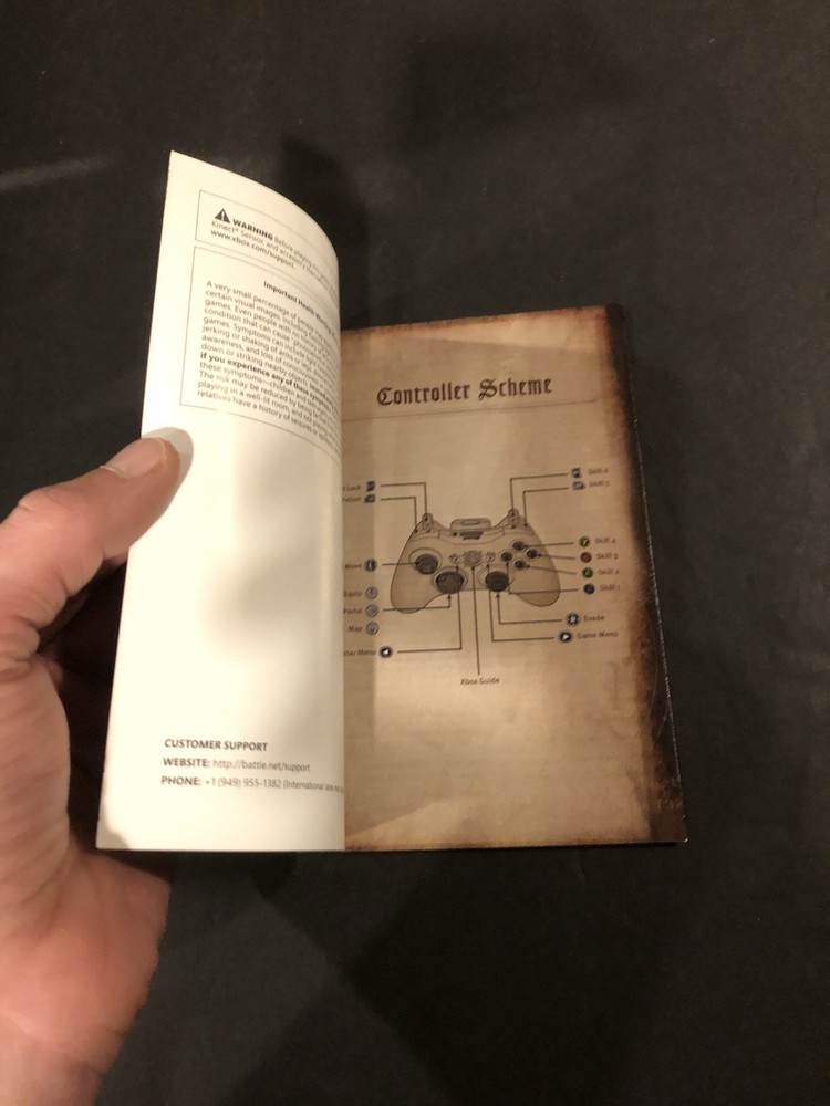 diablo 3 xbox 360 Manual only