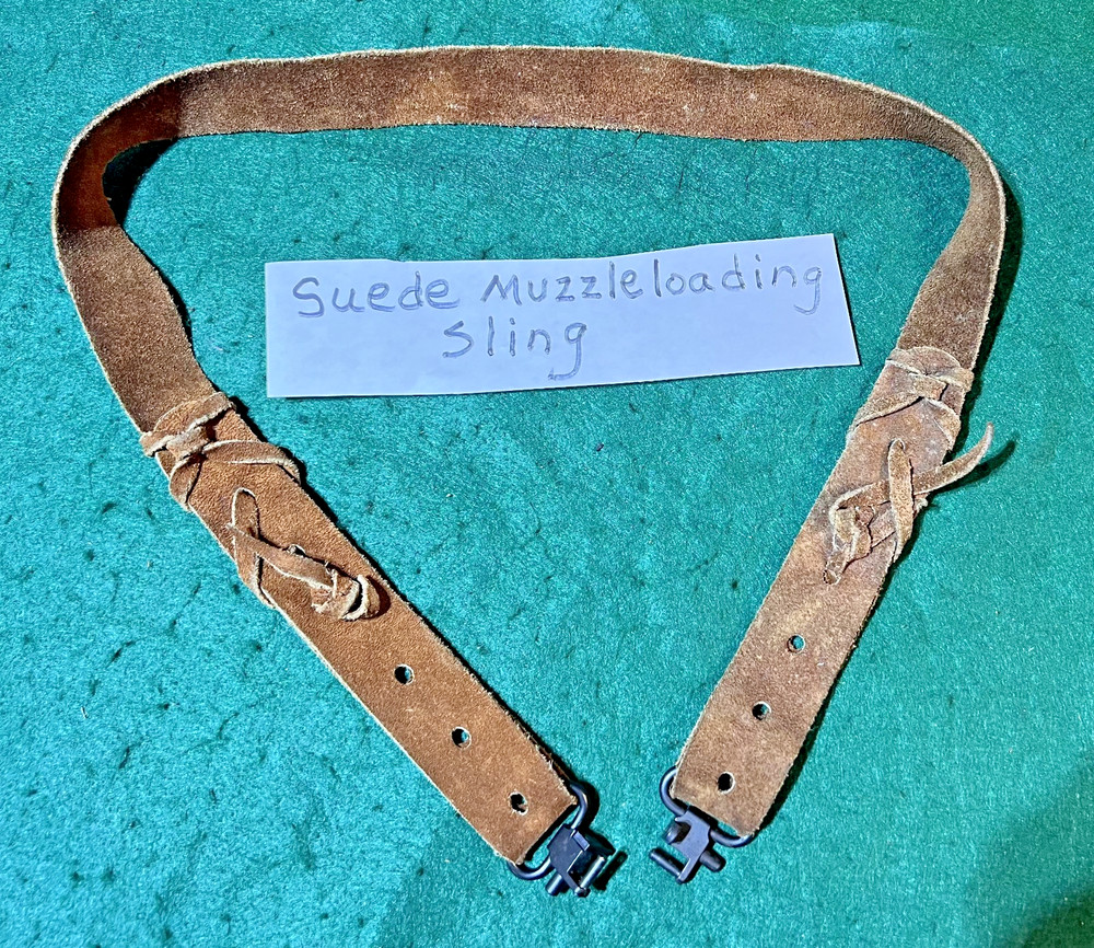 Suede Muzzle Loading Rifle Slings with Quick Release Swivels