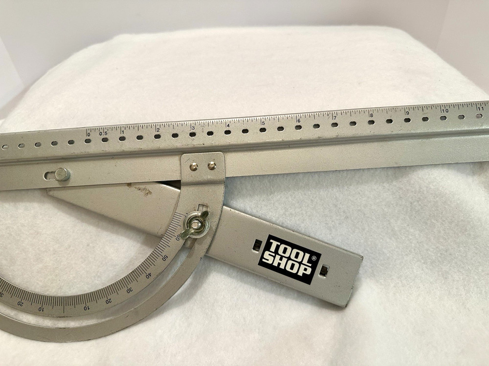 Tool Shop Metal Protractor