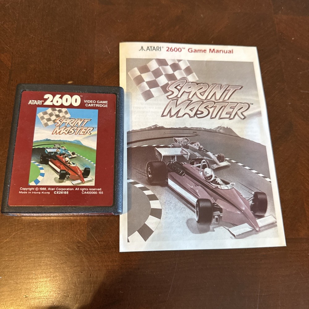 SPRINT MASTER Atari 2600 W Manual