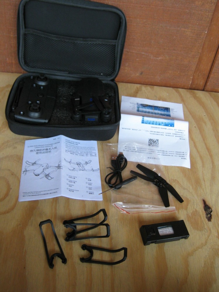 Super Endurance Foldable Drone Wide-Angle HD Camera New With Black Case