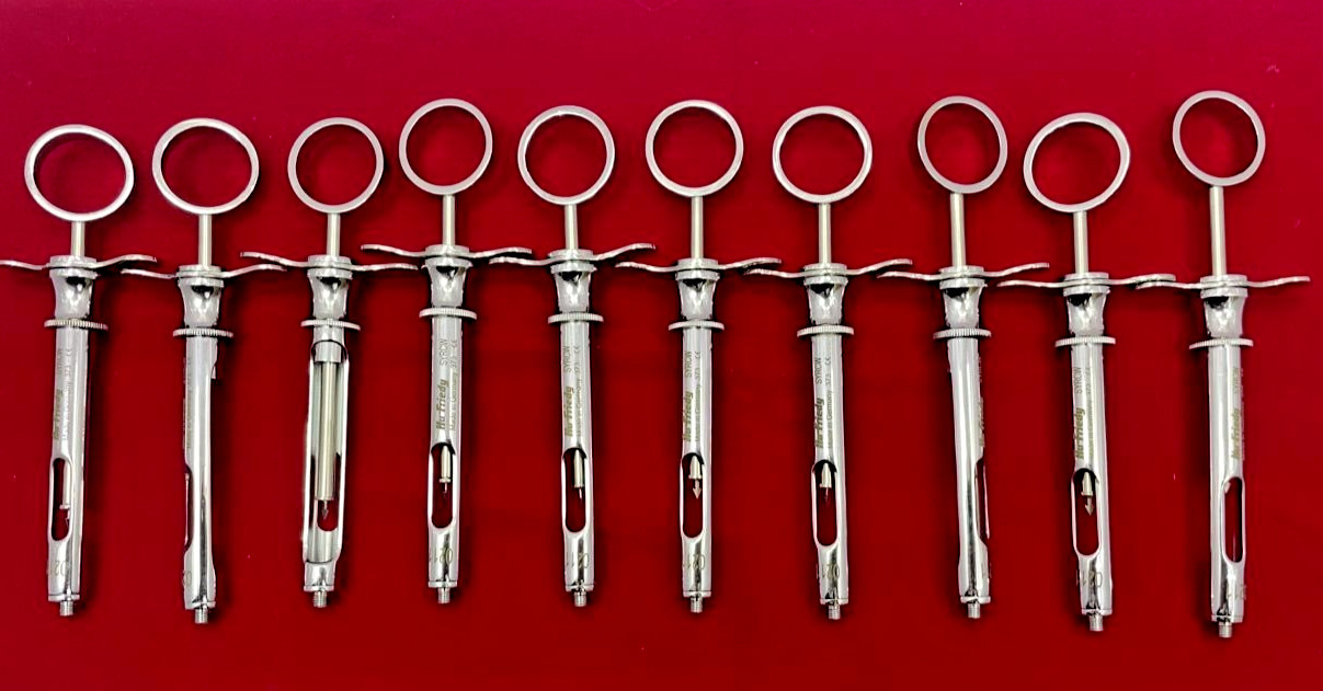 Lot of 30 PC Hu-Friedy CW Style Dental Anesthetic Aspirating 1.8ml Syringe SYRCW